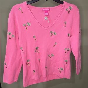 Vintage Alexandra Bartlett Palm Tree Sweater